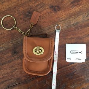 Vintage Mini Coach rare keychain and change bag